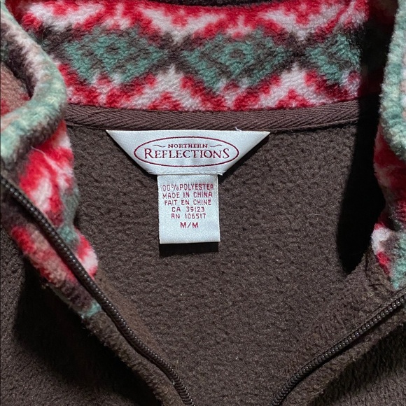 Northern Reflections Patterned Fleece Jacket - Picture 2 of 4